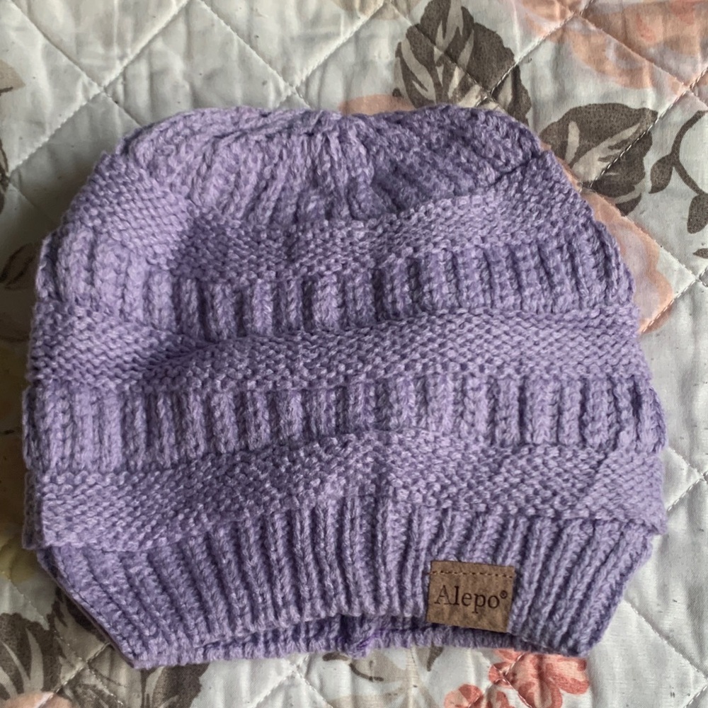 Alepo Purple Knit Beanie